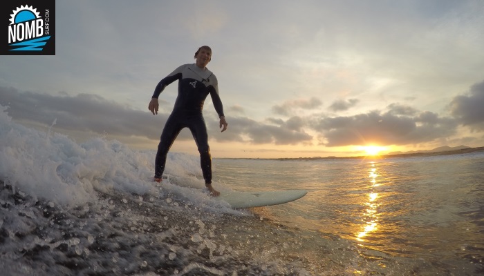 Amazing colors and empty line-ups, surfing early morning on Fuerteventura.