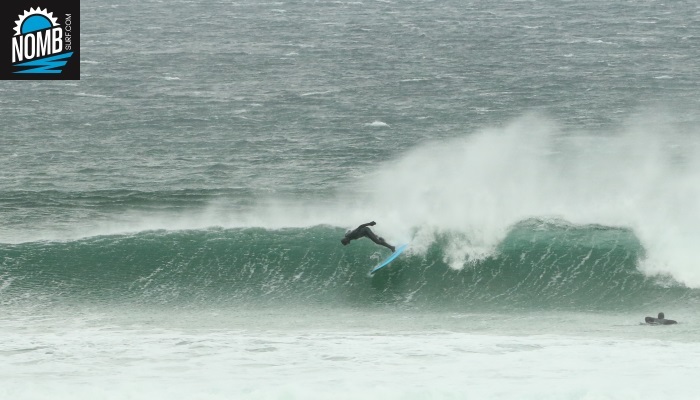 Campchef Basti fully committing to the wipe-out of the week during IRELAND INTENSE surftrip