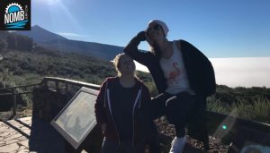 Campchef Lindis and NOMB Surfer Luzia enjoying the view at the Teide and the mar de nubes