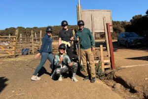 Horseback riding on our surftrip to Chile